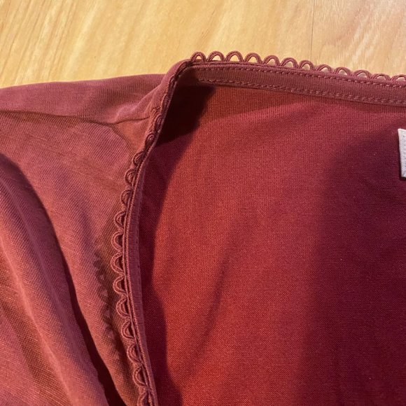 Lucky Brand Faux Wrap V-Neck with Side Tie - Picture 6 of 11